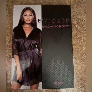 Black Luna Cami and Short Set